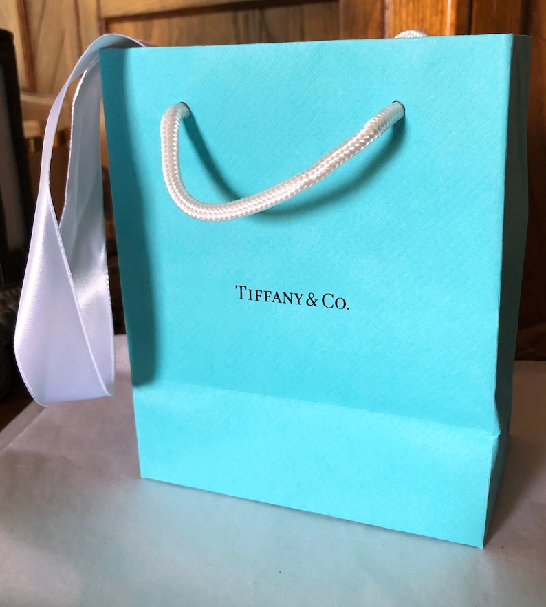 NEW Robin Egg Blue Tiffany Jewelry Box Tissue White Ribbon & Etsy