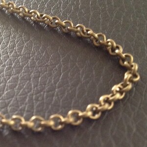 Antiqued Bronze Finished Rolo Chain - 2mm - 10 ft