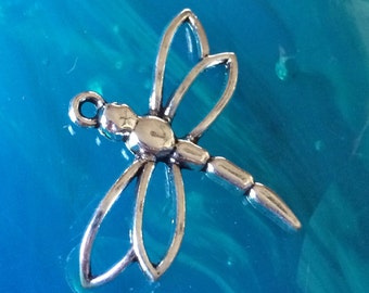 Antiqued Silver DragonFly (2)