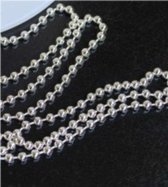 Sterling Silver 2mm Ball Chain 18 Inch 