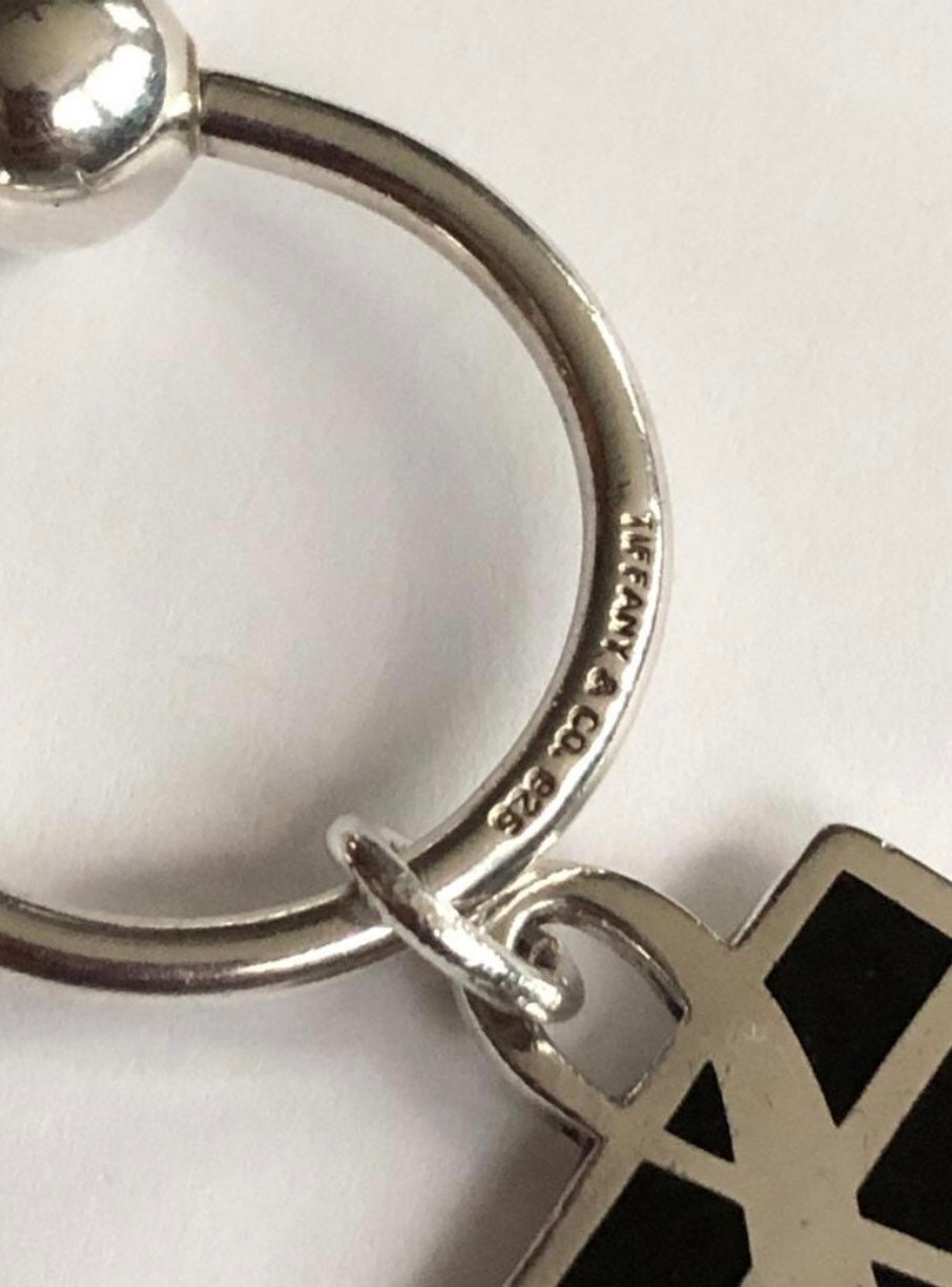 Vintage Tiffany & Co 1992 Enamel Sterling Silver Treble Clef