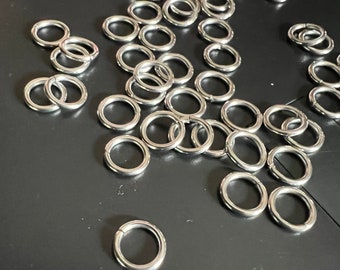 Reserved 7mm  316 split stainless steel jump ring 18ga