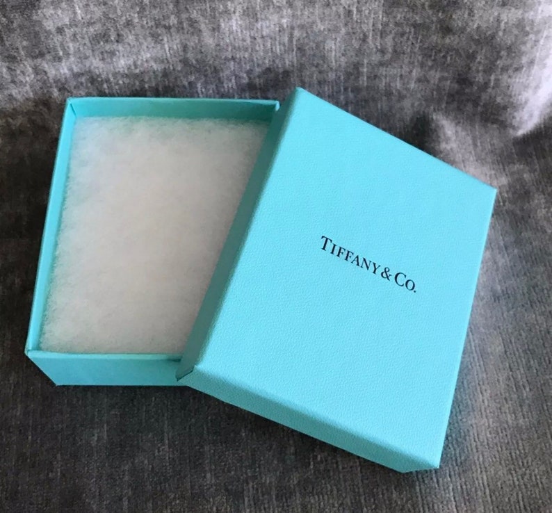 NEW Robin Egg Blue Tiffany Jewelry Box Tissue White Ribbon & Etsy