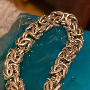 Vintage Sterling Silver Byzantine Bracelet
