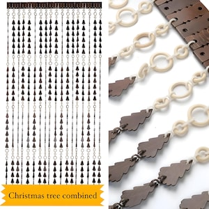 Bead Curtains for Doorway Wooden string curtain Hanging Door Beads Wood curtains Doorway curtain beaded Handmade Wooden curtain For a Gift