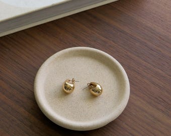 Minimalist Catchall Tray, Handmade Jewellery Dish, Stone Effect Vanity Tray, Modern Home Decor, Jesmonite Trinket Tray