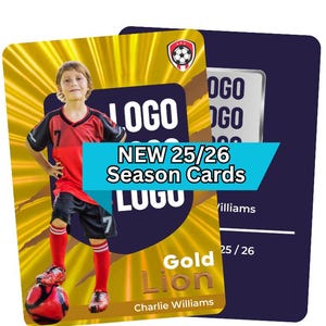 Personalized Football Trading Card | Custom Team & Photo, Metal Print