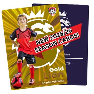 NEW Personalised Football card 2025/26 Season| Football | Gift | Personalised Gift | soccer | Kids Gift | Football Team| Football tournament
