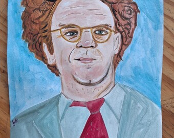 Dr Steve Brule gouache painting