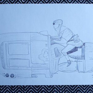 Rey Skywalker Jedi drawing