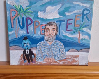Wayne White Dirty Dog original painting
