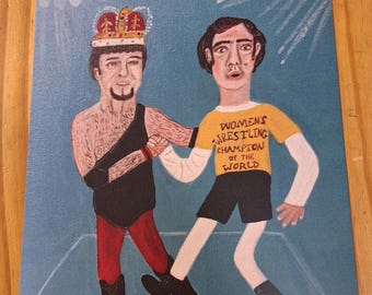 Andy Kaufman VS Jerry Lawler 8 x 10 inch print