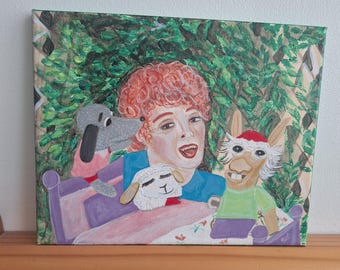 Shari Lewis original painting
