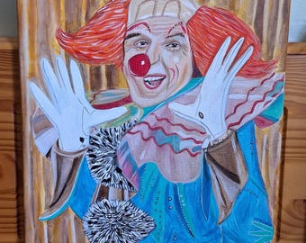 Bozo the Clown original painting