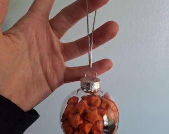 2.5 inch Origami Star Filled Globe Halloween Christmas Ornament