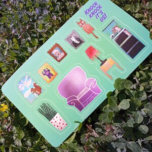 Knock Knock It&#39;s Us Sticker Sheet