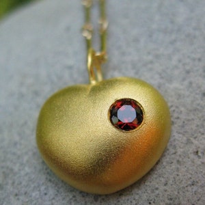 Love Actually Heart Necklace in Gold Plated image 1