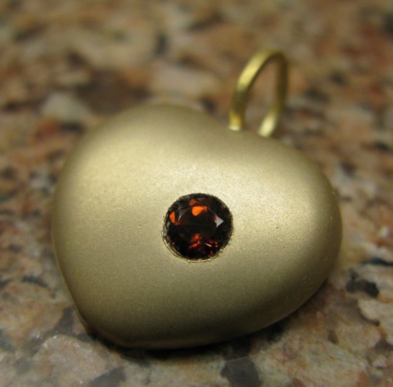 Love Actually Necklace with Heart Pendant 14K gold and a Etsy