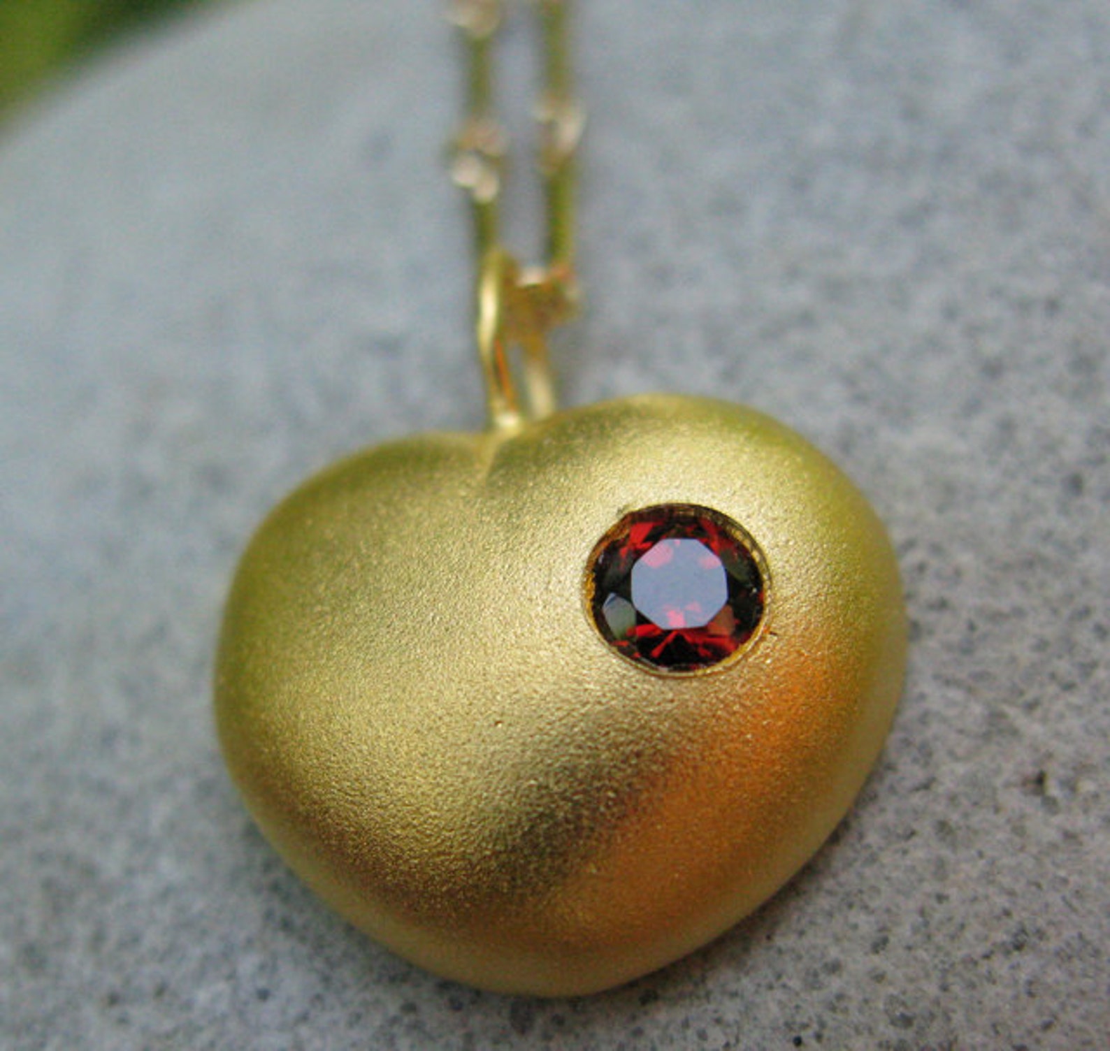 Love Actually Heart Necklace in Gold Plated Etsy