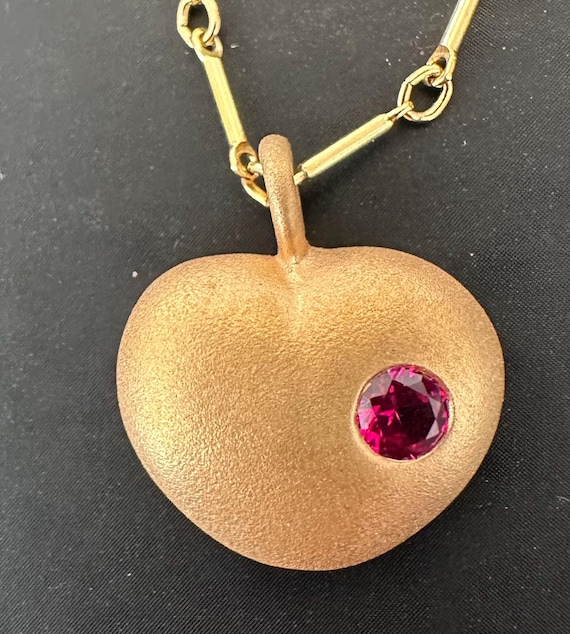 Love Actually Heart Necklace in Gold Plated - Etsy Israel