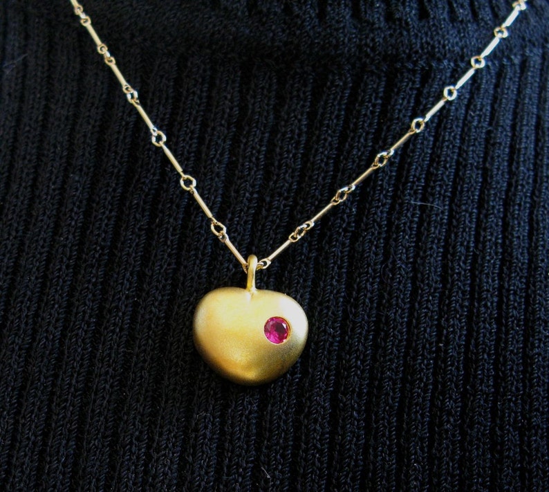Love Actually Heart Necklace in Gold Plated image 2