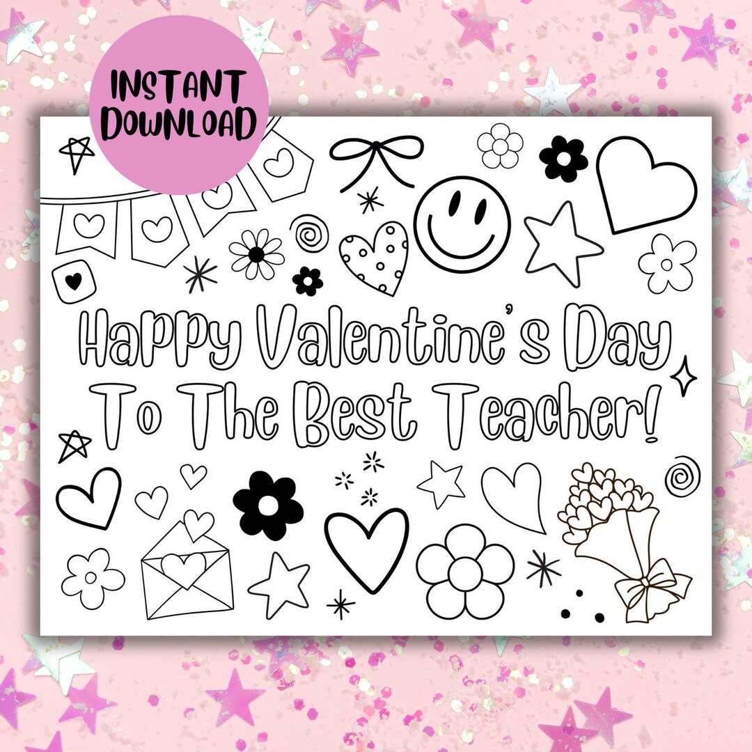 Teacher Valentine, Happy Valentine's Day to the Best Teacher, Valentine ...