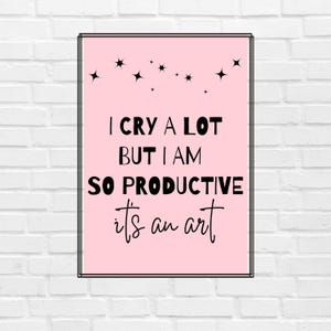 Swiftie Lyric Poster, I Can Do It With A Broken Heart, Minimalist Wall Art Downloadable Gift, Tween Girl Room Decor, Swiftie Art, Teen