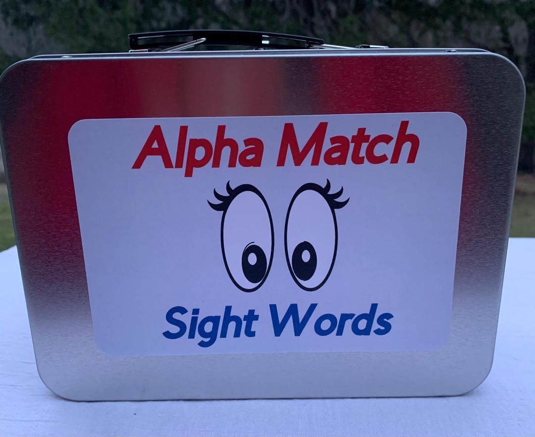 Alpha Match Sight Words With Uppercase and Lowercase Letter Matching - Etsy