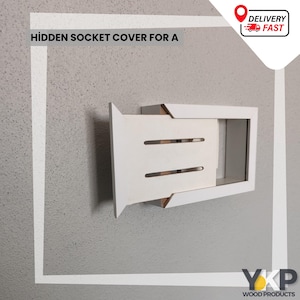 Decoratieve kabelopbergdoos | Stijlvolle MDF-draadhoes | Modern deksel zekeringkast | Kabelbeheer voor thuis |