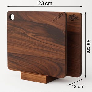 Walnut Wood Cutting Board Set: Natural Kitchen Chopping Boards