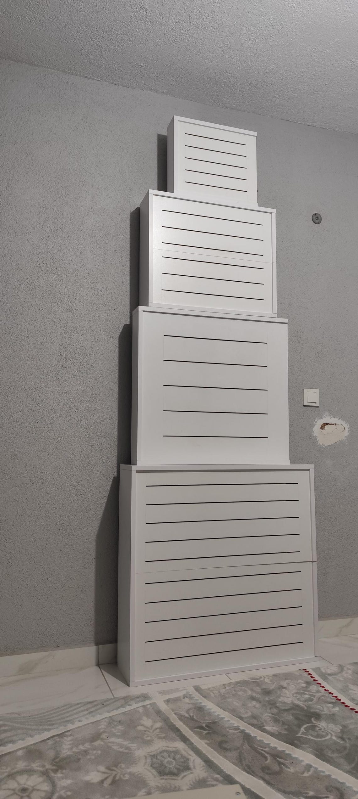 Modern Wood Wi-fi Router Storage Box: Minimalist Cable Organizer ...