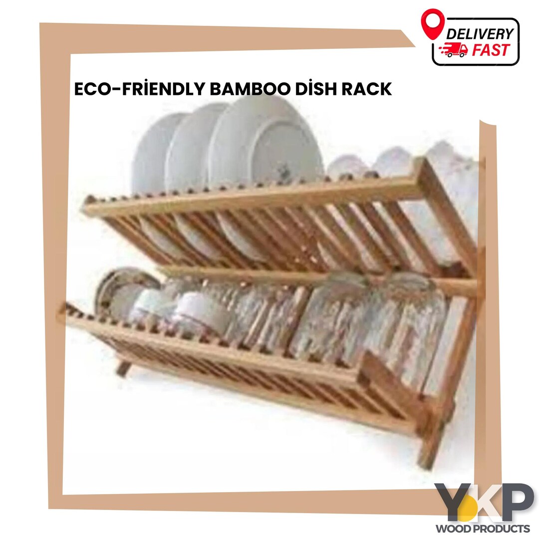 Eco-friendly Bamboo Dish Rack - 42 Cm Foldable Bamboo Dish Drying Rack ...