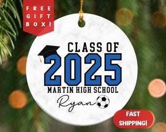 Personalized Class of 2025 Ornament, Senior 2025 Graduation Ornament ...