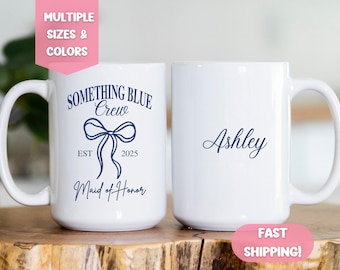 Bridal Party Mug, Bridesmaid Mugs, Maid of Honor Proposal, Wedding Party Gift, Personalized Wedding Gifts, Personalized Bridal Party Gift