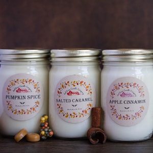 Red Barn Candle Company - Fall Collection - 100% Soy Wax & Essential Oil Infused - Odor Eliminating - Scented Candles - Gifts for Men, Women