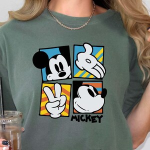 Comfort Colors® Vintage Disney World Mickey Mouse Shirt, Retro Disney Mickey Shirt, Disneyland Vacation Shirt, Family Disney Trip Shirt