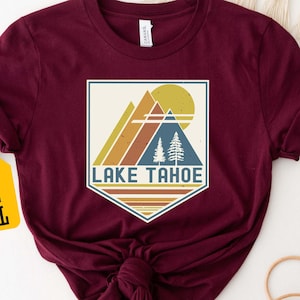 Lake Tahoe Shirt, Lake Tahoe California Souvenir T-shirt, National Park Shirt, Lake Life Shirt, Hiking Tee, Vacation Shirt, Sierra Nevada