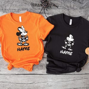Disney Halloween Custom Family Matching Shirt, Halloween Skeleton Shirt, Disneyland Shirt, Mickey and Minnie Shirt, Spooky Season Shirt image 6