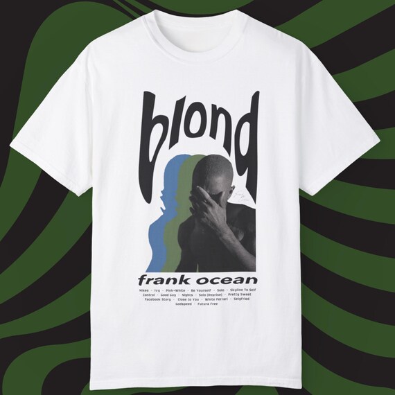 frank ocean blonds Tシャツ vinyl バンドTシャツ frank-ocean-shirt-blond-album-