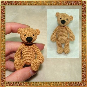 Patron au crochet amigurumi Erwan l'ours, patron numérique