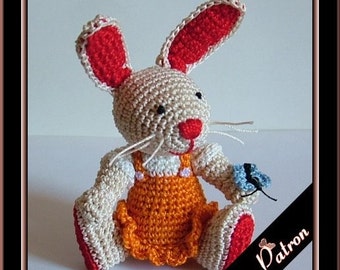 Motif lapin Marzhina amigurumi, motif numérique