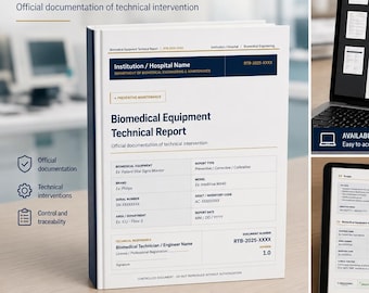 Technical manual Template, Technical Report Word, Editable Word, Instant Download, Professional Template, Easy to Use
