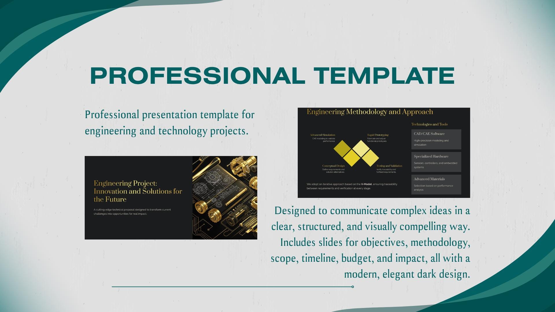 Engineering Presentation Template, Project Proposal, Technical Report ...