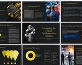 Engineering Presentation Template, Project Proposal, Technical Report Slides, Business Pitch Deck, Editable PowerPoint, Instant Download