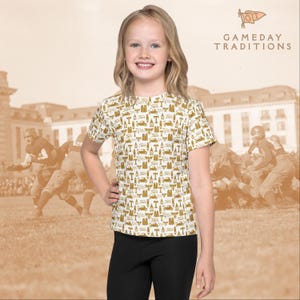 Tech Pattern - All Over Print Kids crew neck t-shirt