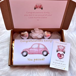 Personalized Passed Driving Test Gift Box: Galaxy Chocolate & Pocket Hug