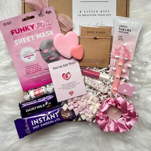 Children’s pamper letterbox gift, face mask, scrunchie, treats