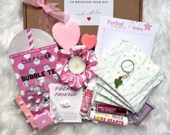Personalised First Period Kit | Daughter Care Package with Pocket Hug