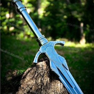 Handgefertigtes Wikinger Schwert aus Kohlenstoffstahl, Fantasy Schwert, Hochzeitsgeschenk, Weihnachtsgeschenk, Geburtstagsgeschenk, Jahrestagsgeschenk, personalisiertes Geschenk.