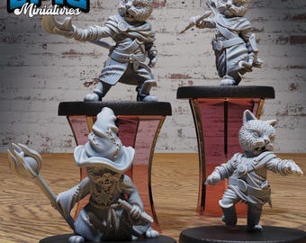 Cat Folk Tribe Tabaxi - Epic Miniatures - Dungeons and Dragons